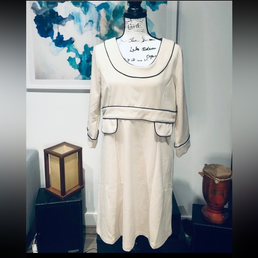 1960’s inspired Sea Salt Mod Dress NWT